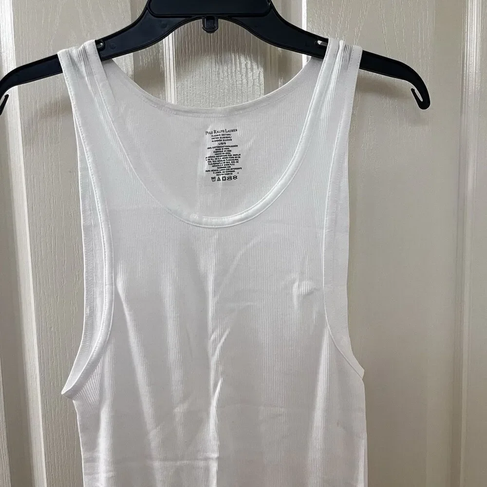 Polo Ralph Lauren Classic Fit Cotton Tank Tops Undershirts Lot of 2 Men's Size L